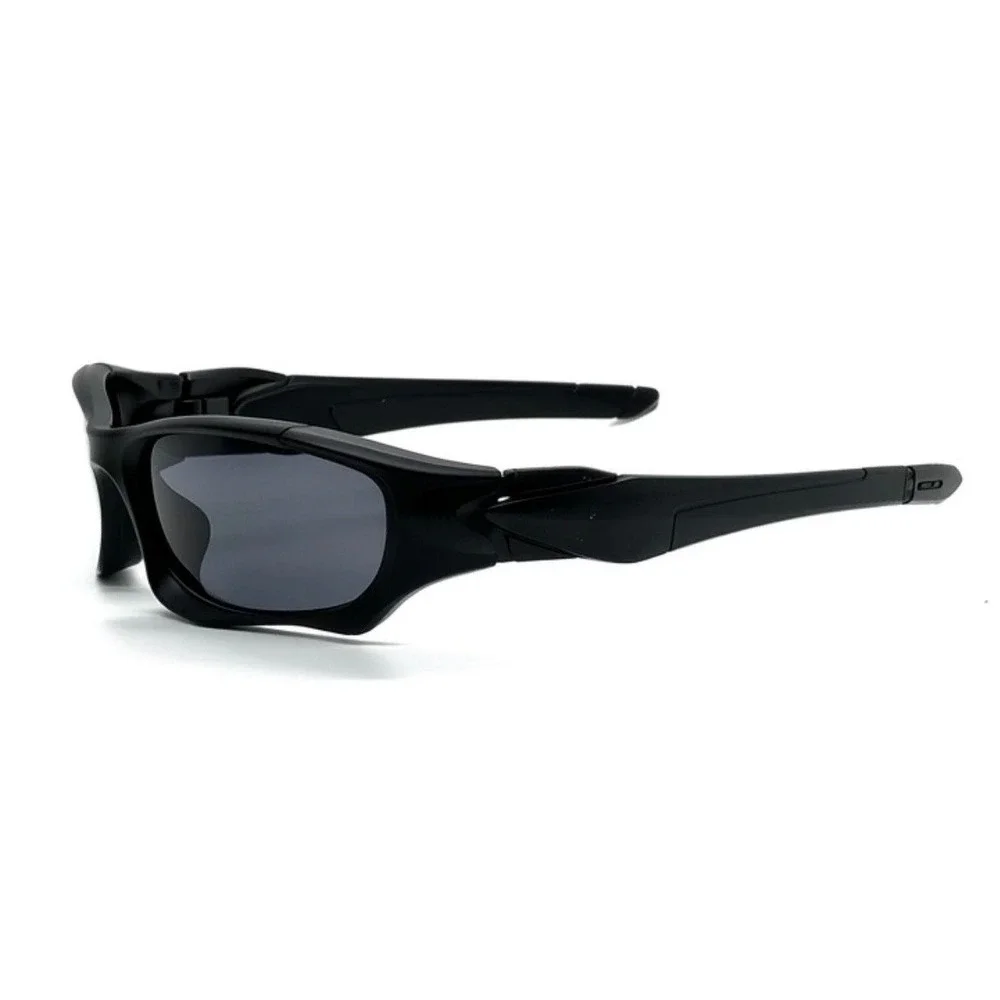 Fashion Black Polarized‎ Sport Sunglasses Safety Men UV Protection Wrap Around